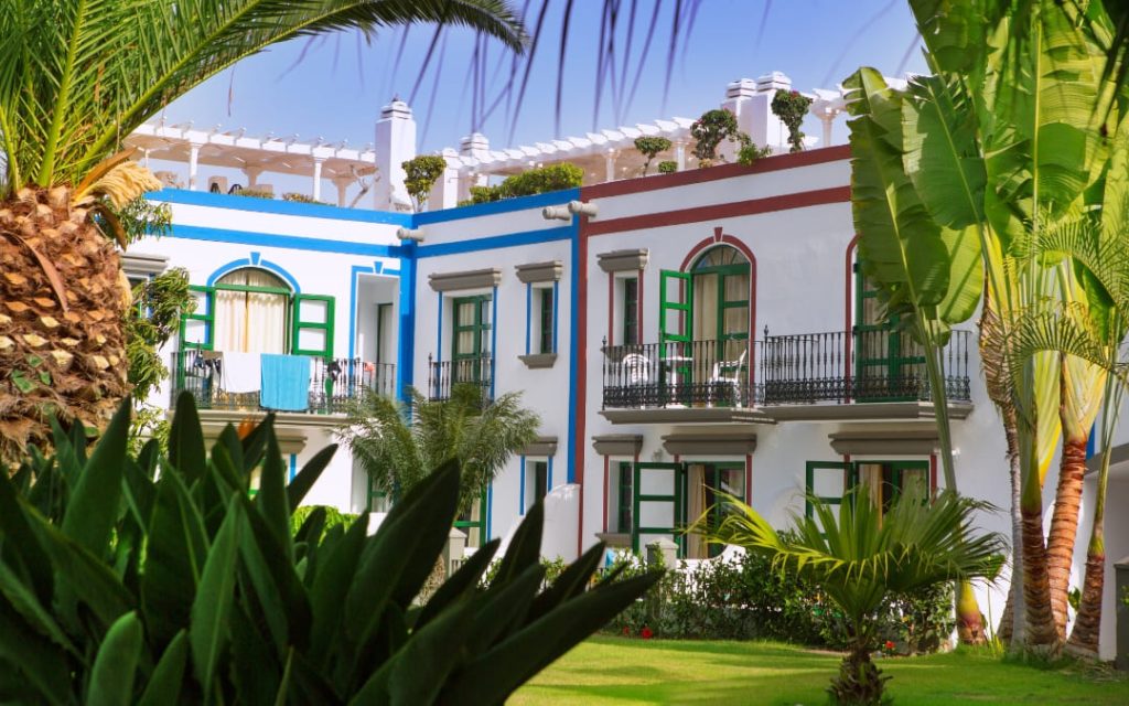 Tradycyjna architektura w Puerto de Mogán na Gran Canarii 