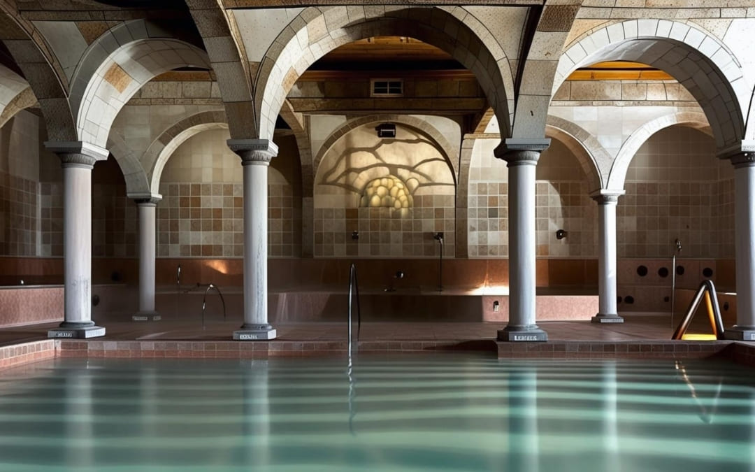 Termy Rudas od wewnątrz w Budapeszcie