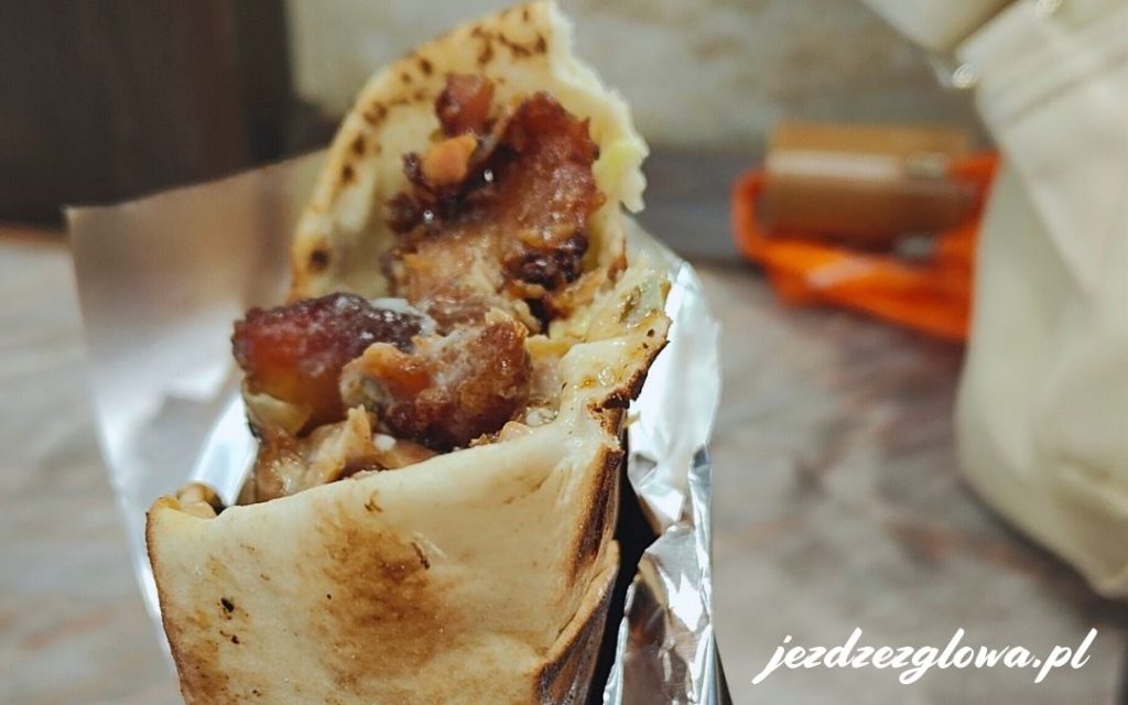 Kebab w bułce w Budapeszcie