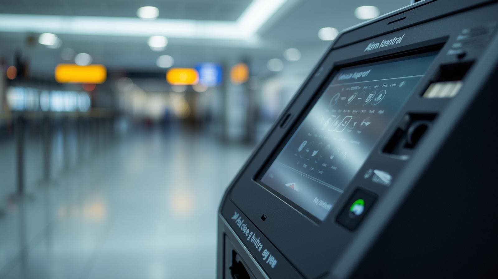 Automat biletowy na lotnisku w Pizie