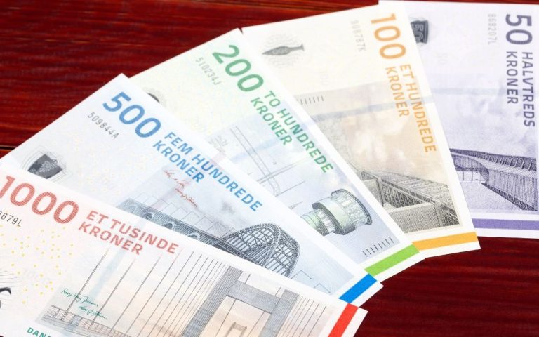 Banknoty korony duńskiej (DKK)