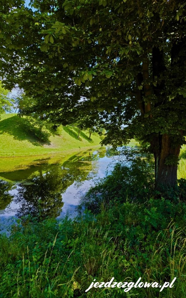 Fosa i zielone wały Twierdzy Kastellet w Kopenhadze