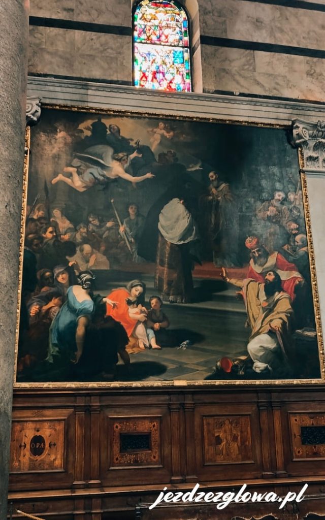 Obraz wewnątrz katedry Duomo di Pisa