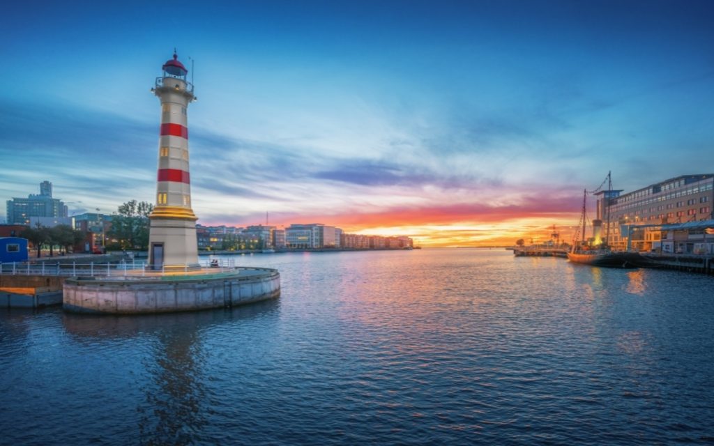 Stary Falochron Latarni Morskiej w Malmö w Szwecji