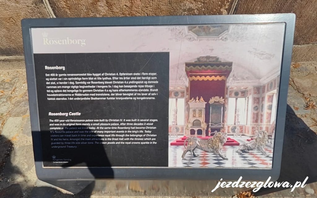 Tablica informacyjna - Zamek Rosenborg