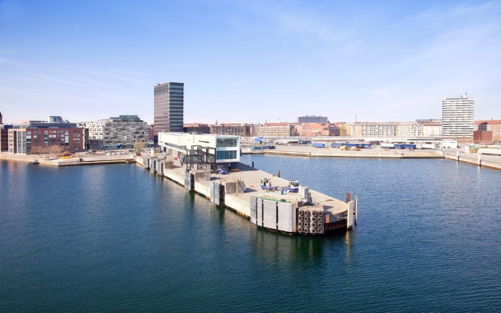 Widok na port w Kopenhadze