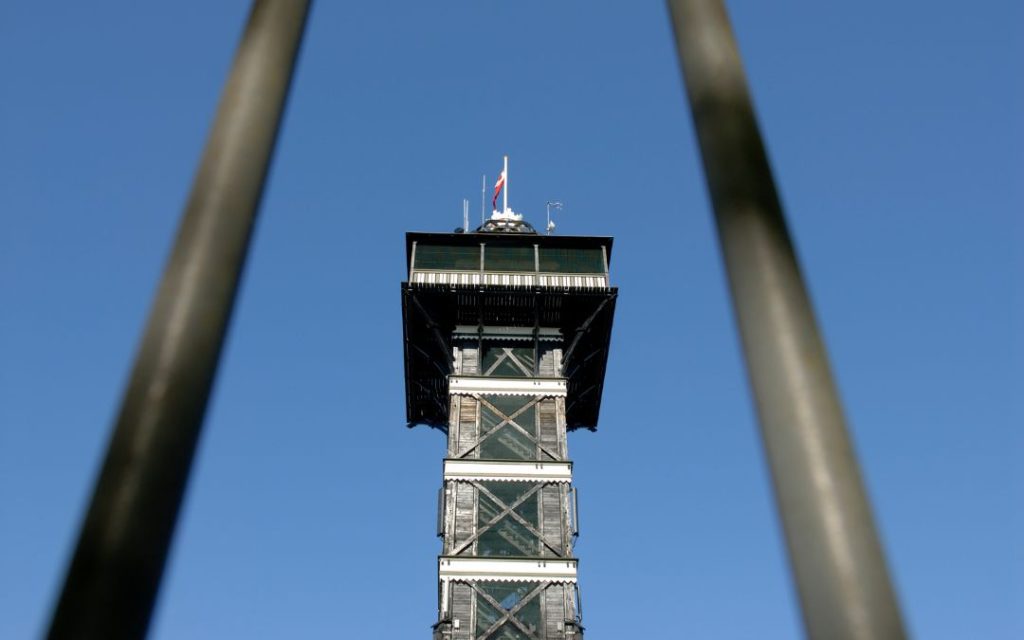 Zootarnet - drewniana wieża widokowa w Ogrodzie Zoologicznym w Kopenhadze