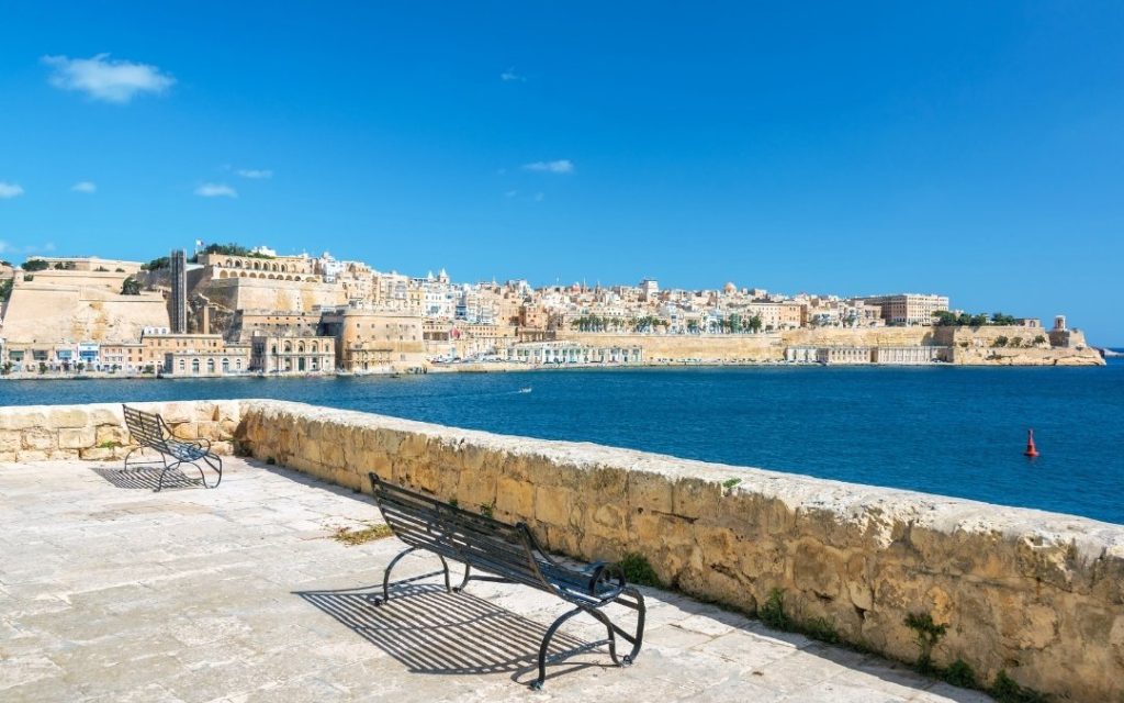 Panorama Valletty widziana z Senglei