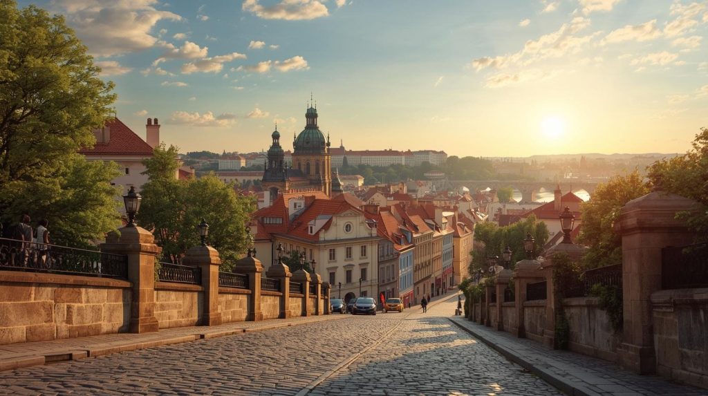 Malowniczy widok na stare miasto w Pradze