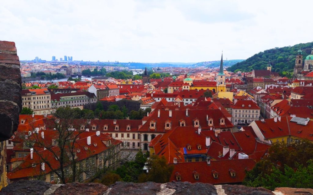 Budynki w centrum Pragi