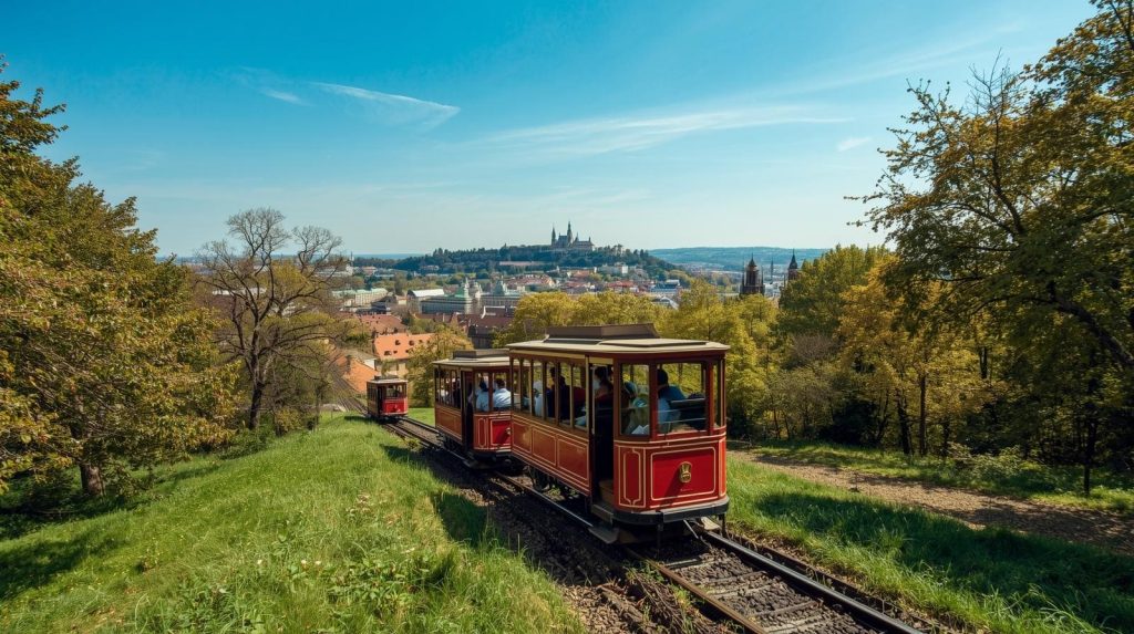 Kolejka na Petřín w Pradze