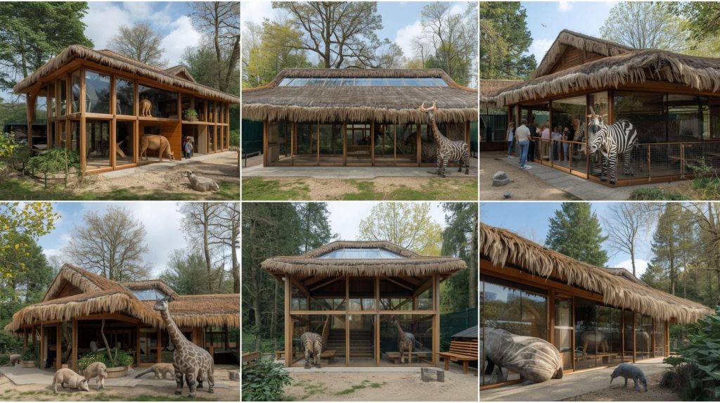 Pawilony zwierząt w praskim ogrodzie zoologicznym