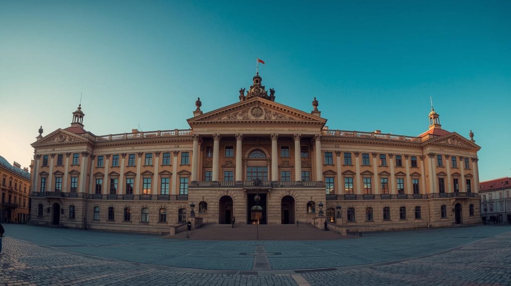 Widok na Muzeum Narodowe w Praga