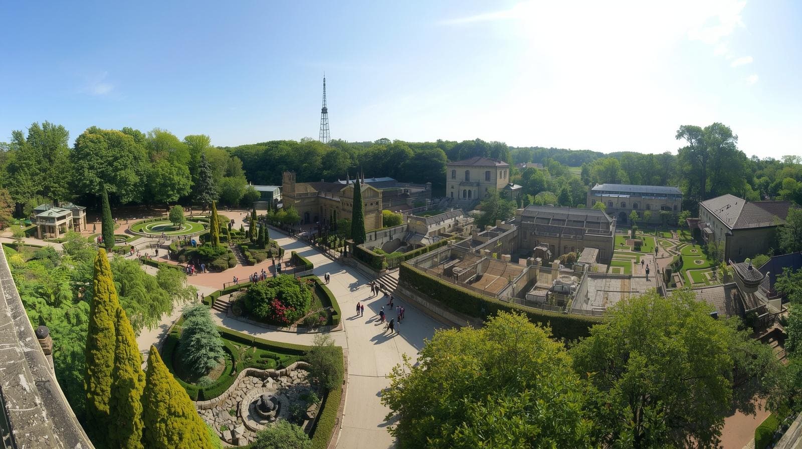 Widok na zoo w Pradze