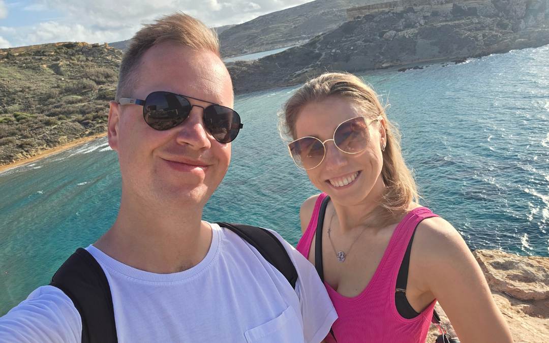 Przerwa w podróży z widokiem na zatokę