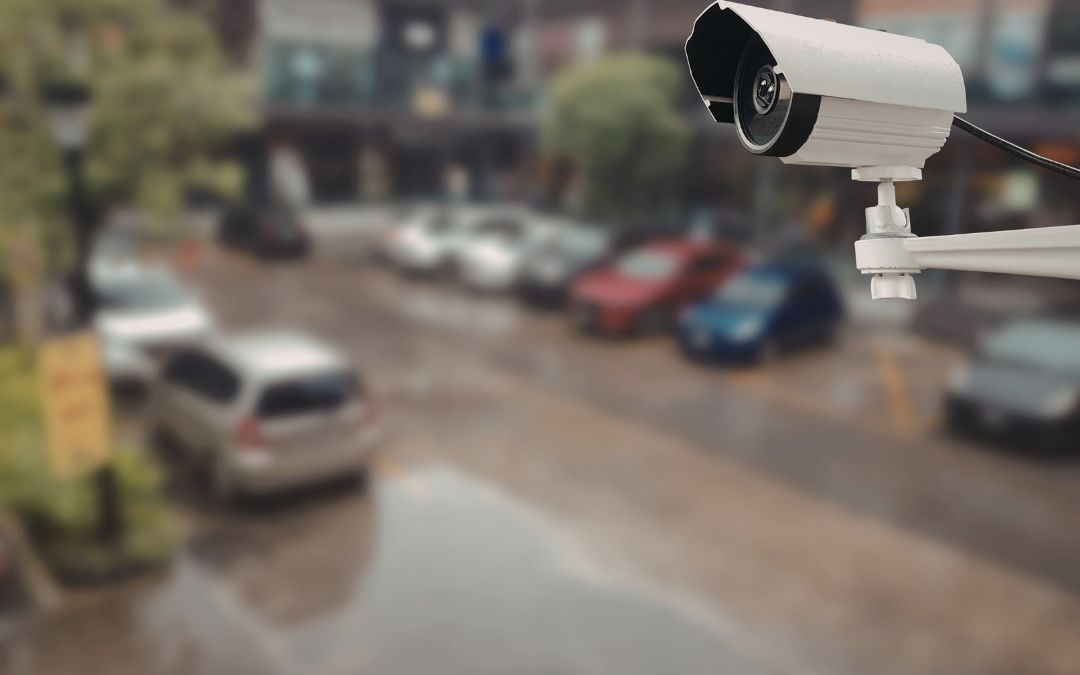 Kamera ustawiona na parking