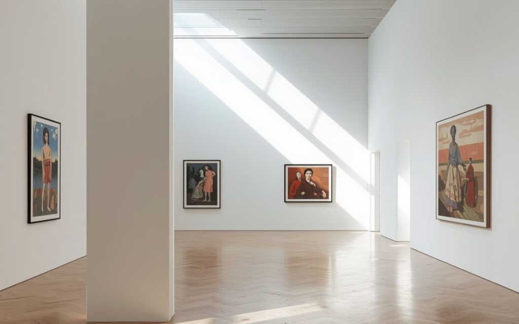 Nowoczesne wnętrze muzeum w Rydze