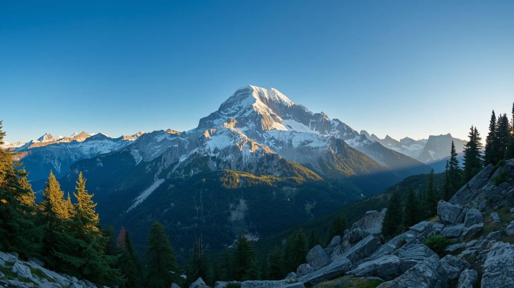 Malowniczy widok na Mont Blanc