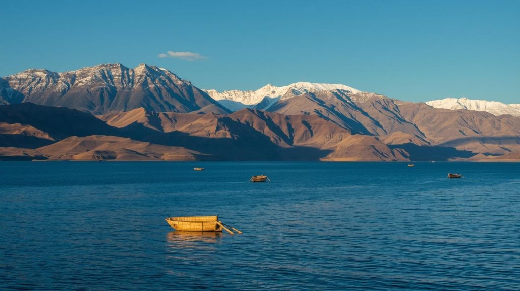 Malowniczy widok na jezioro Titicaca w Peru