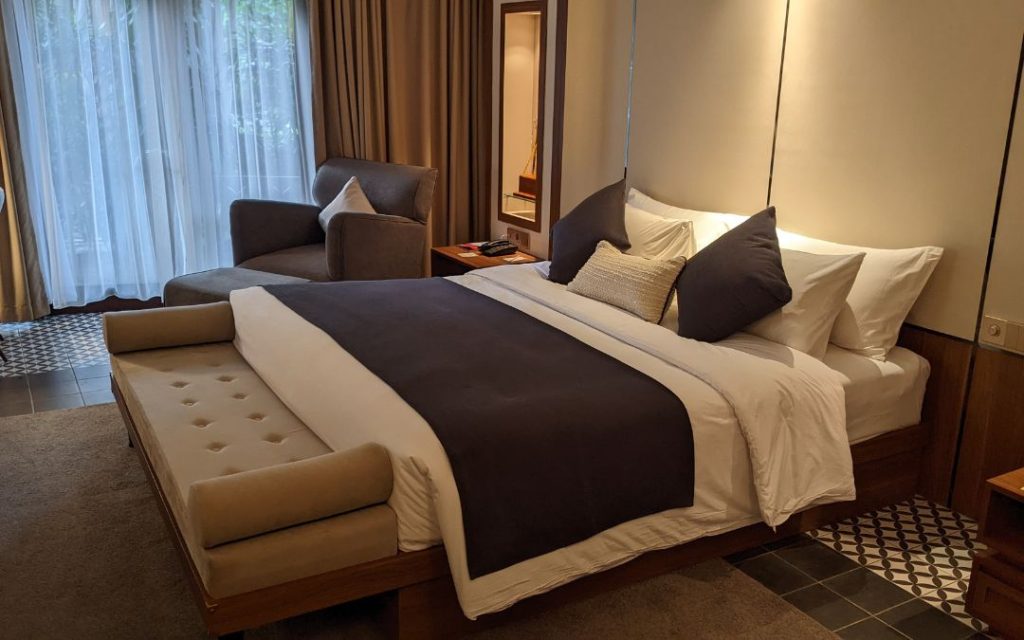 Modernistyczny pokój hotelowy