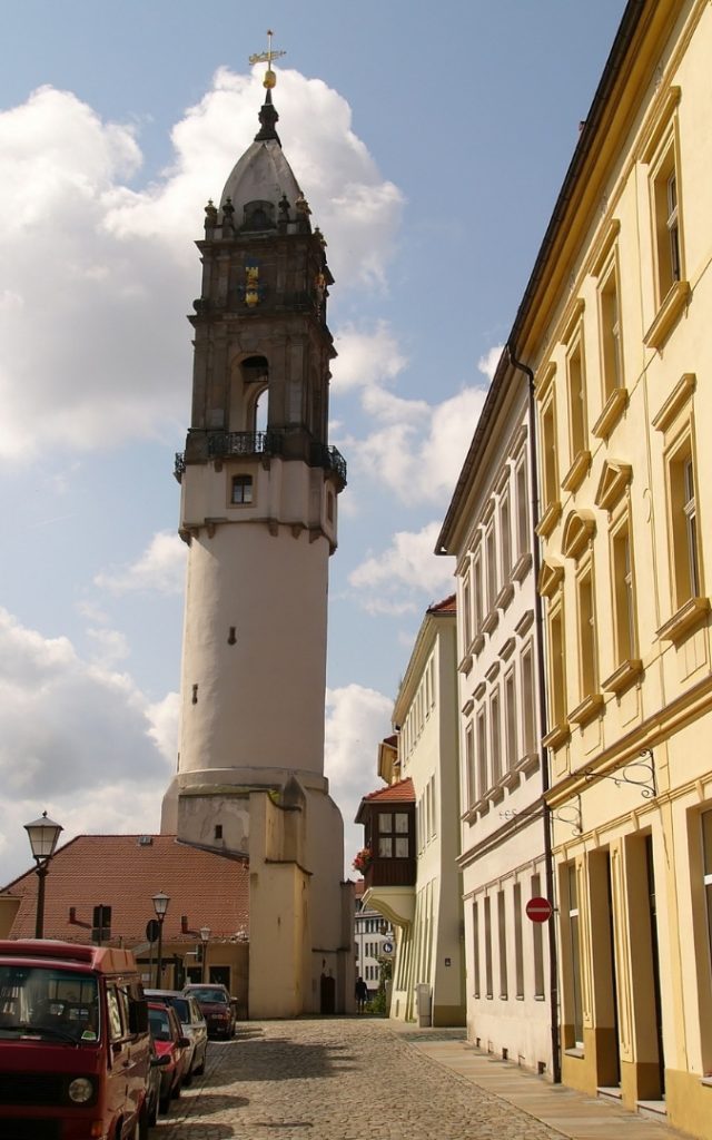 Reichenturm czyli saksońska krzywa wieża w Budziszynie