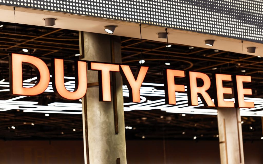 Sklep duty free na lotnisku