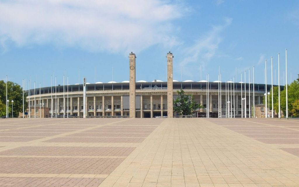 Stadion Olimpijski w Berlinie z zewnątrz
