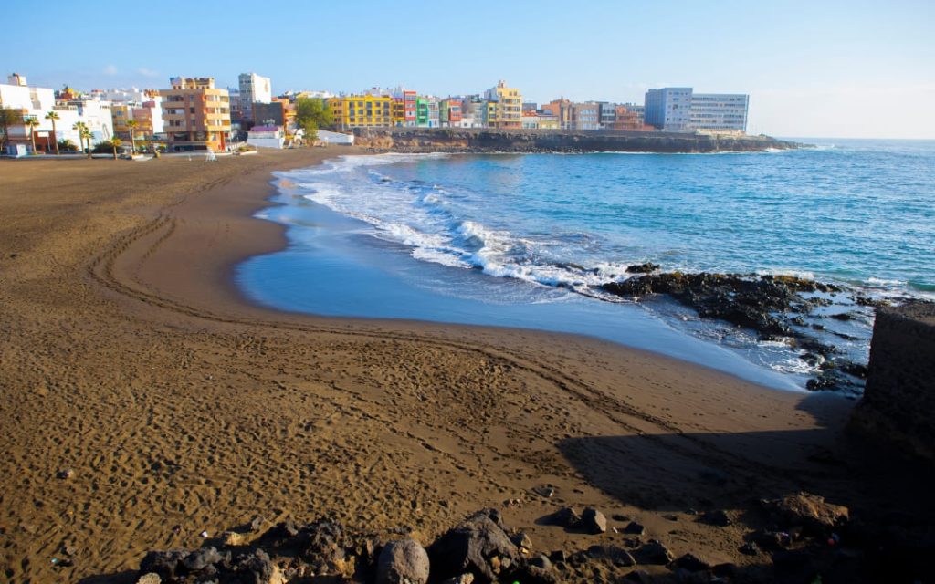 Playa de La Garita w Telde na Gran Canarii